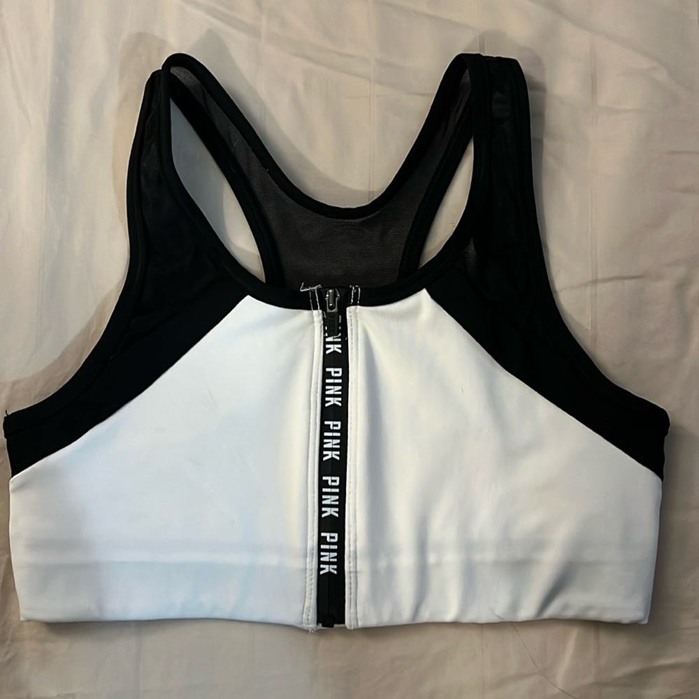 Small Pink Zip up Sports Bra